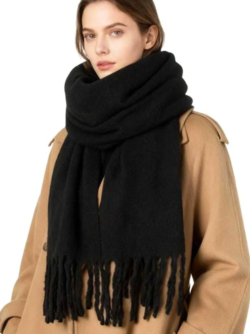 Women’s Chunky Winter Scarf Soft Warm Oversized Thick Large Scarf Shawl Wrap